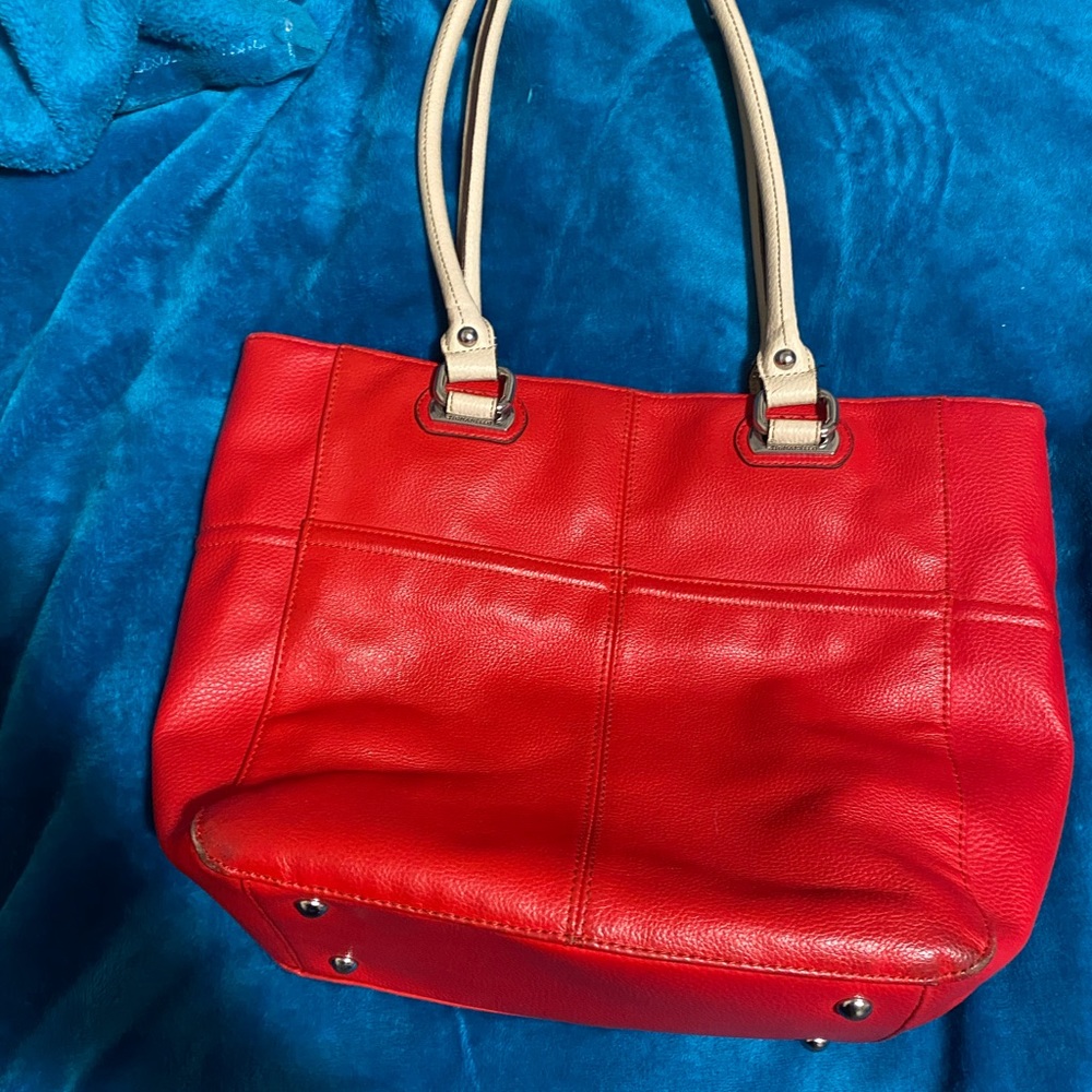 Tignanello red leather purse
